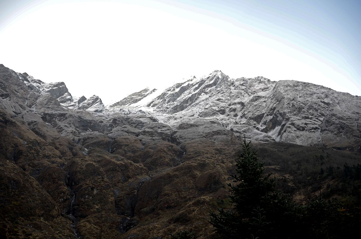 03 Looking Up At A Ridge Of Dhaulagiri Just After Leaving Italy Base Camp Towards Darbang Around Dhaulagiri 